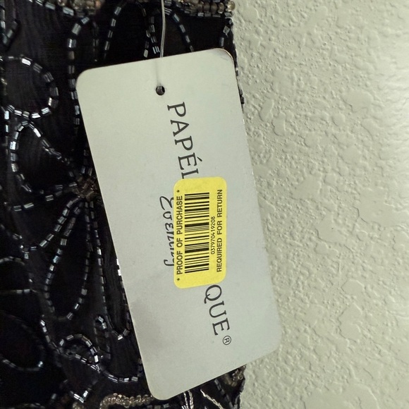 Black and Silver Embellished Sleeveless Tank Top - Picture 8 of 13